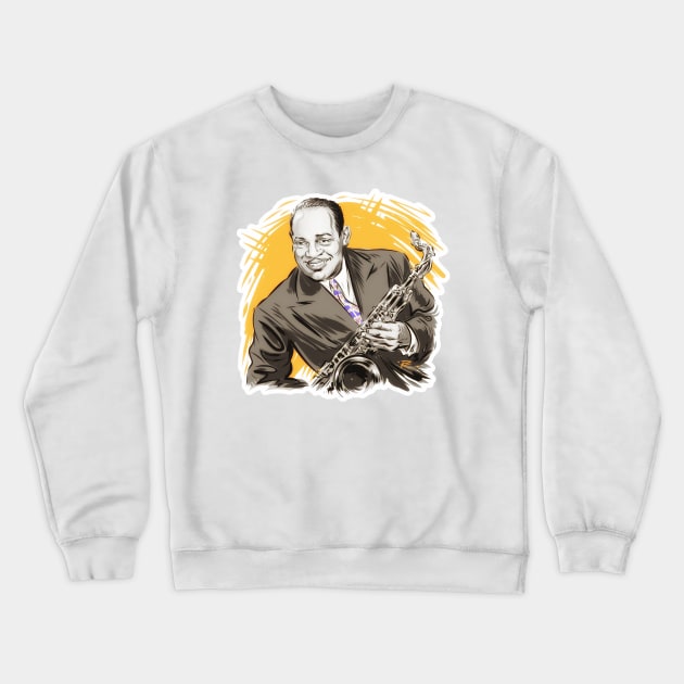 Coleman Hawkins - An illustration by Paul Cemmick Crewneck Sweatshirt by PLAYDIGITAL2020